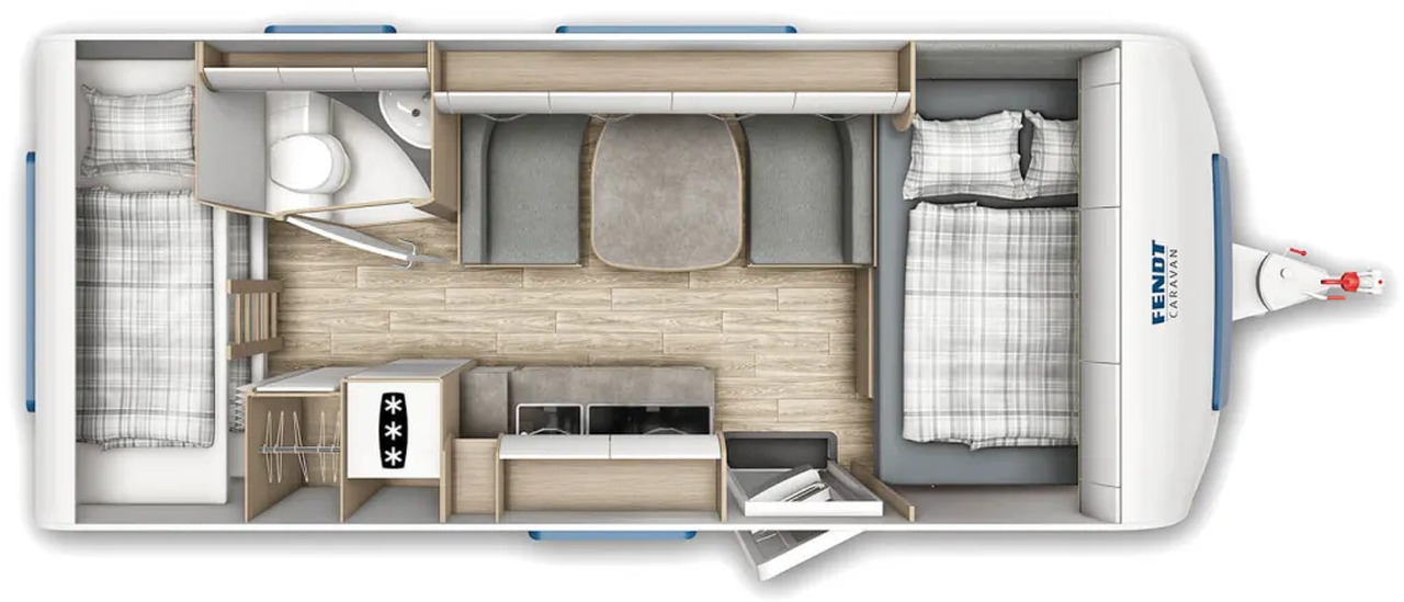 Wohnwagen Fendt Bianco Activ 515 SKF volle Hütte - Caravan: afbeelding 2 Wohnwagen Fendt Bianco Activ 515 SKF volle Hütte - Caravan: afbeelding 2