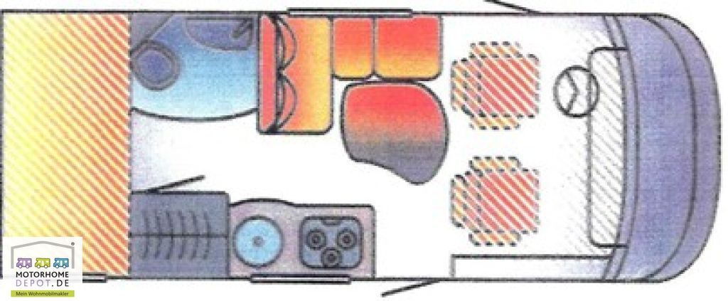 HYMER / ERIBA / HYMERCAR B-Klasse 504 Hubbett Solar Sog Markise - Integraal camper: afbeelding 2 HYMER / ERIBA / HYMERCAR B-Klasse 504 Hubbett Solar Sog Markise - Integraal camper: afbeelding 2