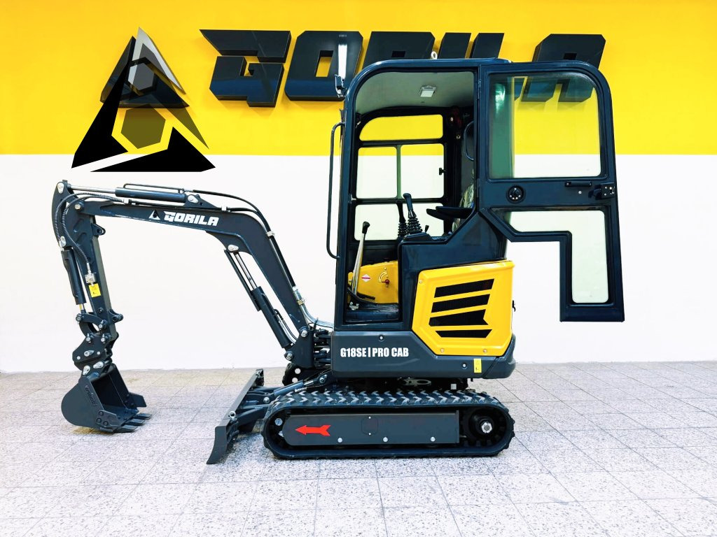 Pásový minibagr GORILA G18SE I PRO CAB - Minigraafmachine: afbeelding 2 Pásový minibagr GORILA G18SE I PRO CAB - Minigraafmachine: afbeelding 2
