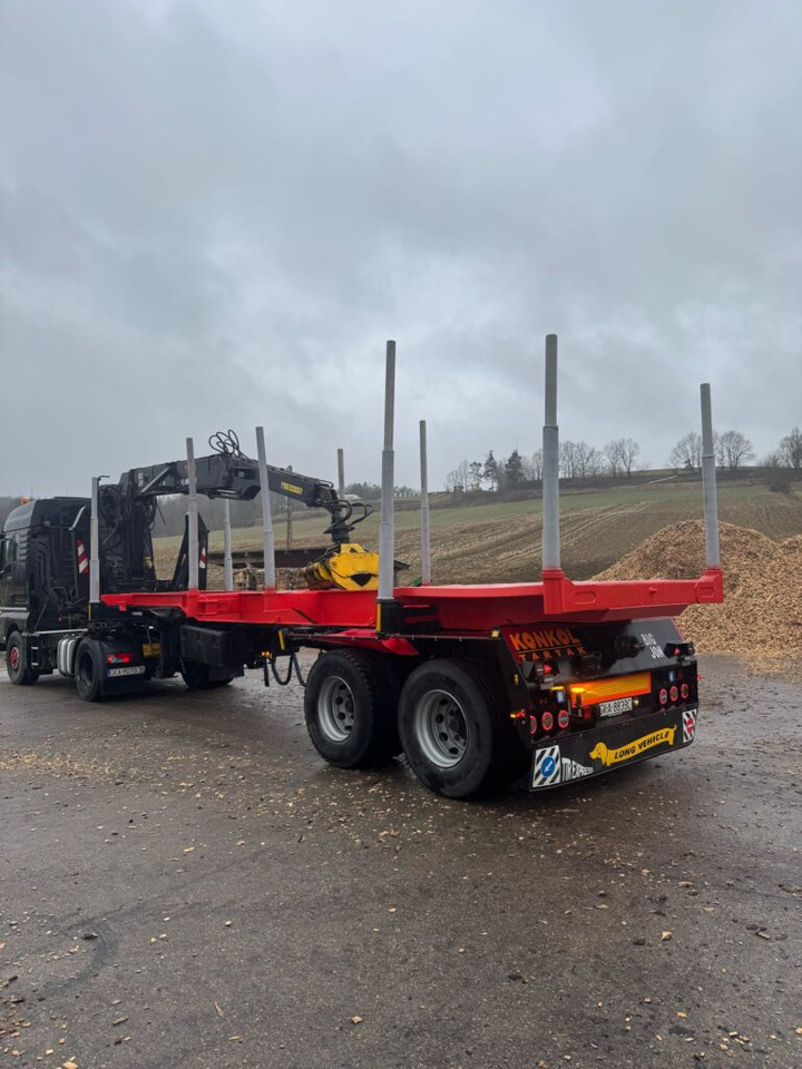 NACZEPA Z DŹWIGIEM DO DREWNA - Houtoplegger: afbeelding 1 NACZEPA Z DŹWIGIEM DO DREWNA - Houtoplegger: afbeelding 1