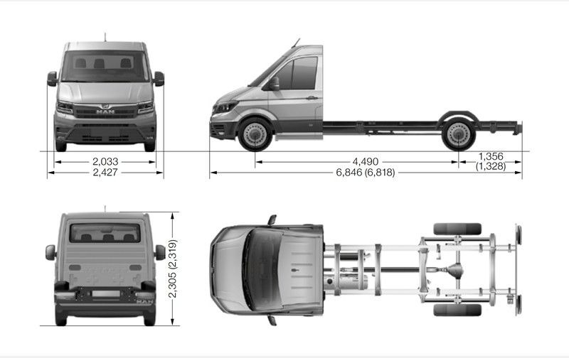 MAN TGE L4 - Chassis vrachtwagen: afbeelding 1 MAN TGE L4 - Chassis vrachtwagen: afbeelding 1