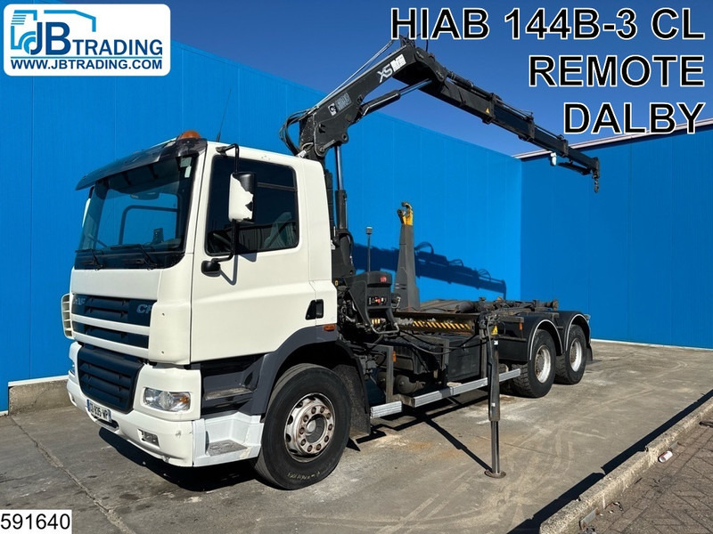 DAF CF 380 6X4, EURO 3, Manual, Steel, HIAB, DALBY - Haakarmsysteem vrachtwagen, Kraanwagen: afbeelding 1 DAF CF 380 6X4, EURO 3, Manual, Steel, HIAB, DALBY - Haakarmsysteem vrachtwagen, Kraanwagen: afbeelding 1