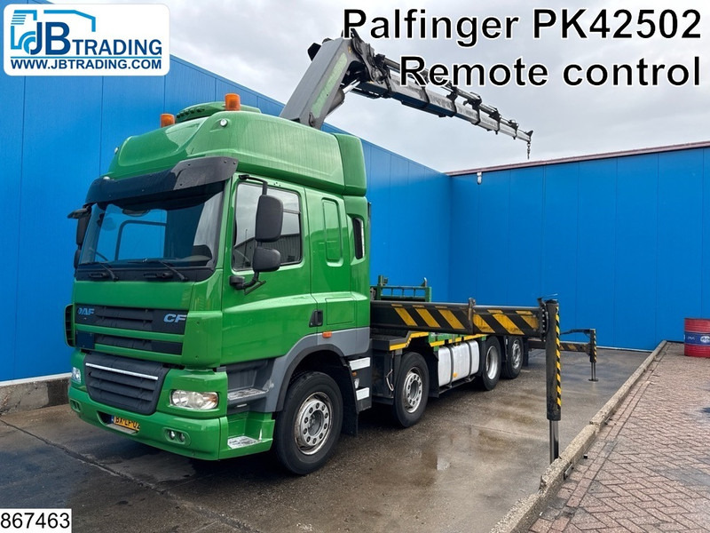 DAF CF 410 8x2, EURO 5, Palfinger, Remote, Retarder - Vrachtwagen met open laadbak, Kraanwagen: afbeelding 1 DAF CF 410 8x2, EURO 5, Palfinger, Remote, Retarder - Vrachtwagen met open laadbak, Kraanwagen: afbeelding 1