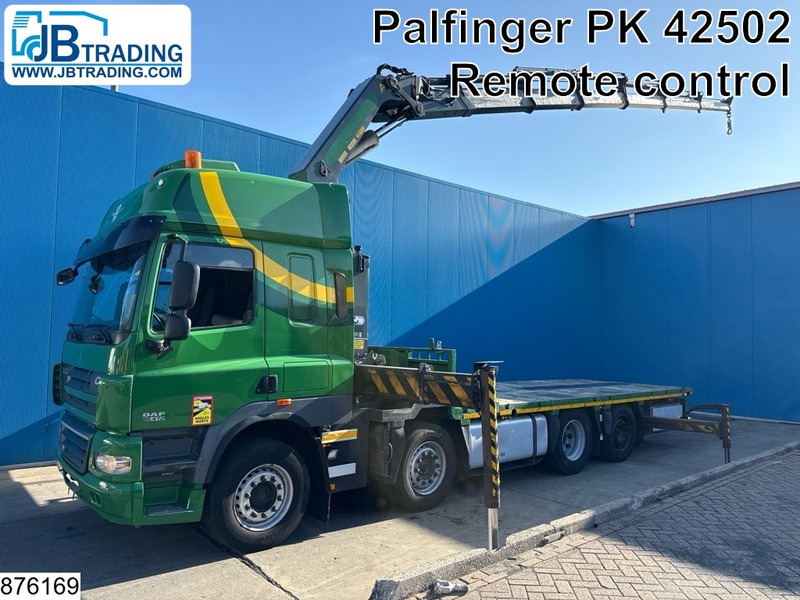DAF CF 410 8x2, EURO 5, Palfinger, Steerling, Remote,Retarder - Vrachtwagen met open laadbak, Kraanwagen: afbeelding 1 DAF CF 410 8x2, EURO 5, Palfinger, Steerling, Remote,Retarder - Vrachtwagen met open laadbak, Kraanwagen: afbeelding 1