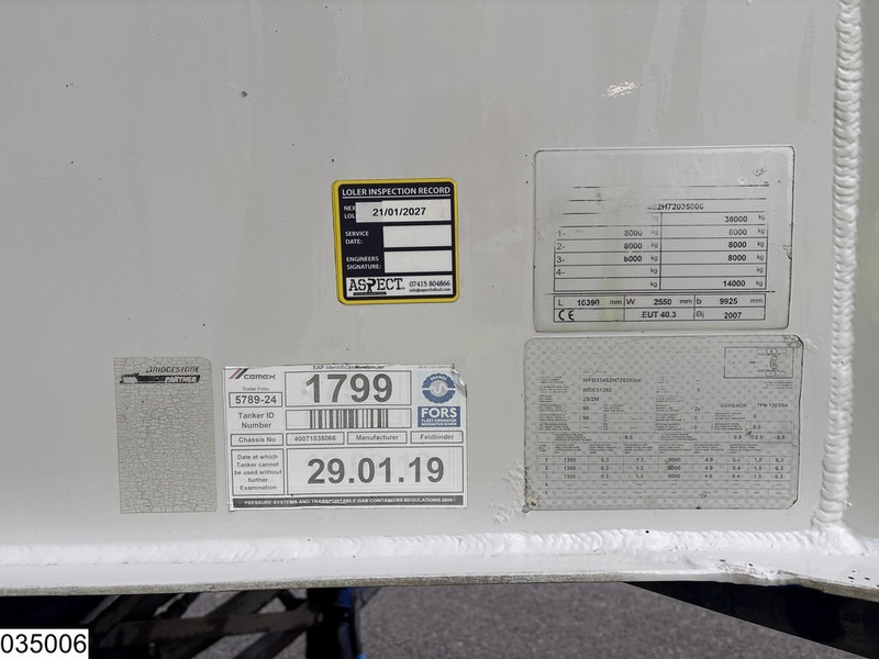 Feldbinder Silo 40.000 Liter - Tankoplegger: afbeelding 3 Feldbinder Silo 40.000 Liter - Tankoplegger: afbeelding 3