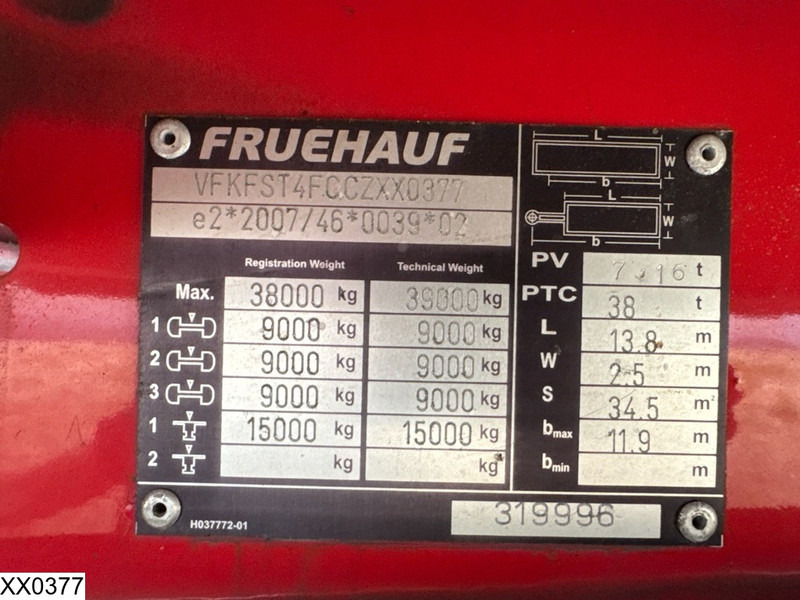 Fruehauf gesloten bak - Gesloten oplegger: afbeelding 4 Fruehauf gesloten bak - Gesloten oplegger: afbeelding 4