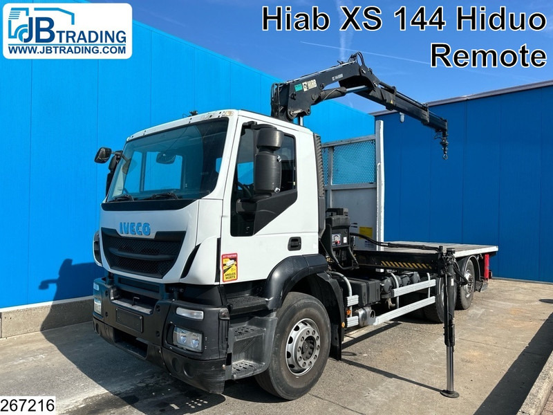 Iveco Stralis 310 6x2, EURO 5 EEV, HIAB, Remote, Steerling axle - Vrachtwagen met open laadbak, Kraanwagen: afbeelding 1 Iveco Stralis 310 6x2, EURO 5 EEV, HIAB, Remote, Steerling axle - Vrachtwagen met open laadbak, Kraanwagen: afbeelding 1