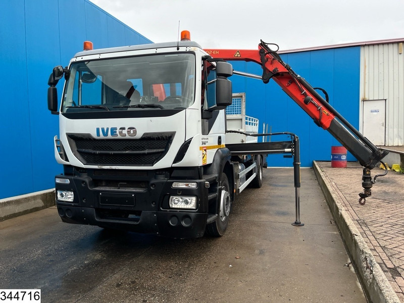 Vrachtwagen met open laadbak, Kraanwagen Iveco Stralis 310 EURO 6, Palfinger, Remote, Steelsuspension: afbeelding 12