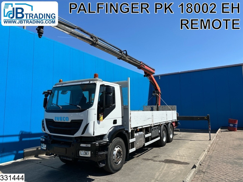 Iveco Trakker 360 6X4, EURO 6, Steel suspension, Palfinger - Vrachtwagen met open laadbak, Kraanwagen: afbeelding 1 Iveco Trakker 360 6X4, EURO 6, Steel suspension, Palfinger - Vrachtwagen met open laadbak, Kraanwagen: afbeelding 1