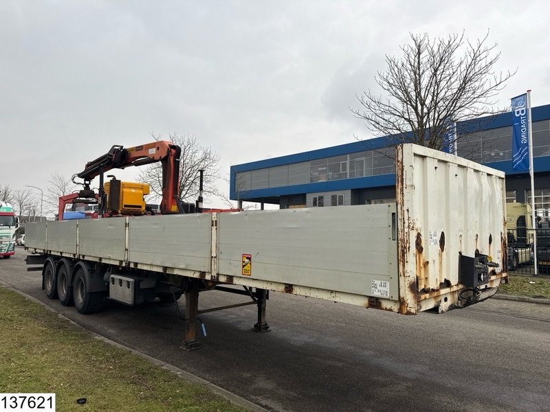 Lecitrailer open laadbak Palfinger PK15500, Remote - Open bak met boorden oplegger: afbeelding 4 Lecitrailer open laadbak Palfinger PK15500, Remote - Open bak met boorden oplegger: afbeelding 4