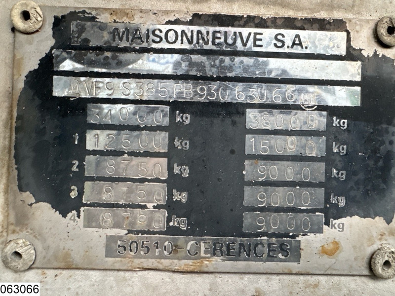 MAISONNEUVE Food 32.700 liter, 5 comp - Tankoplegger: afbeelding 4 MAISONNEUVE Food 32.700 liter, 5 comp - Tankoplegger: afbeelding 4