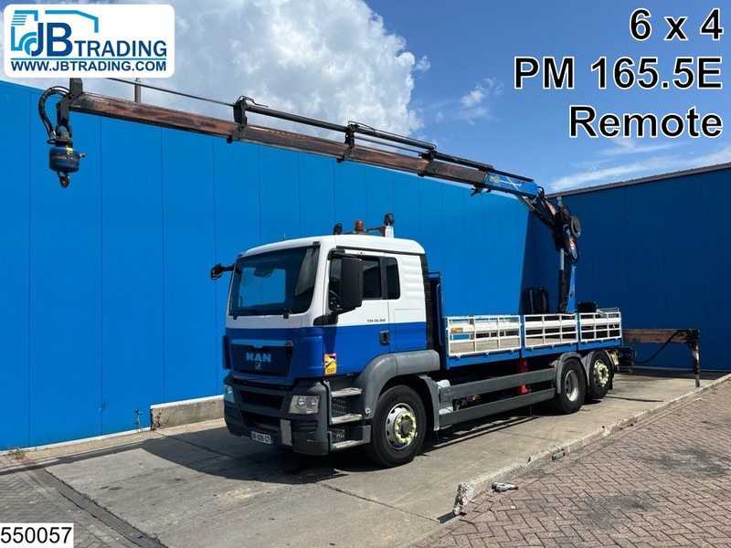 MAN TGS 26 360 6x4, EURO 5, PM, Remote, Hydrodrive - Vrachtwagen met open laadbak, Kraanwagen: afbeelding 1 MAN TGS 26 360 6x4, EURO 5, PM, Remote, Hydrodrive - Vrachtwagen met open laadbak, Kraanwagen: afbeelding 1