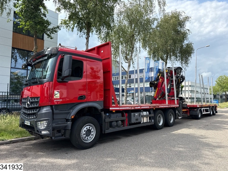 Mercedes-Benz Arocs 3353 6x4, EURO 6, Rertarder, Kesla, Combi - Houttransport, Kraanwagen: afbeelding 2 Mercedes-Benz Arocs 3353 6x4, EURO 6, Rertarder, Kesla, Combi - Houttransport, Kraanwagen: afbeelding 2
