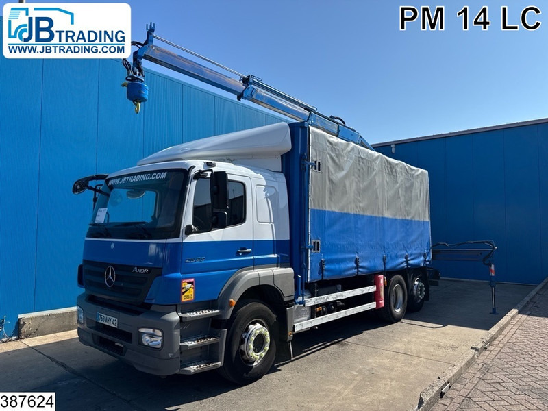Mercedes-Benz Axor 2533 6X2, PM, Remote - Vrachtwagen met open laadbak, Kraanwagen: afbeelding 1 Mercedes-Benz Axor 2533 6X2, PM, Remote - Vrachtwagen met open laadbak, Kraanwagen: afbeelding 1
