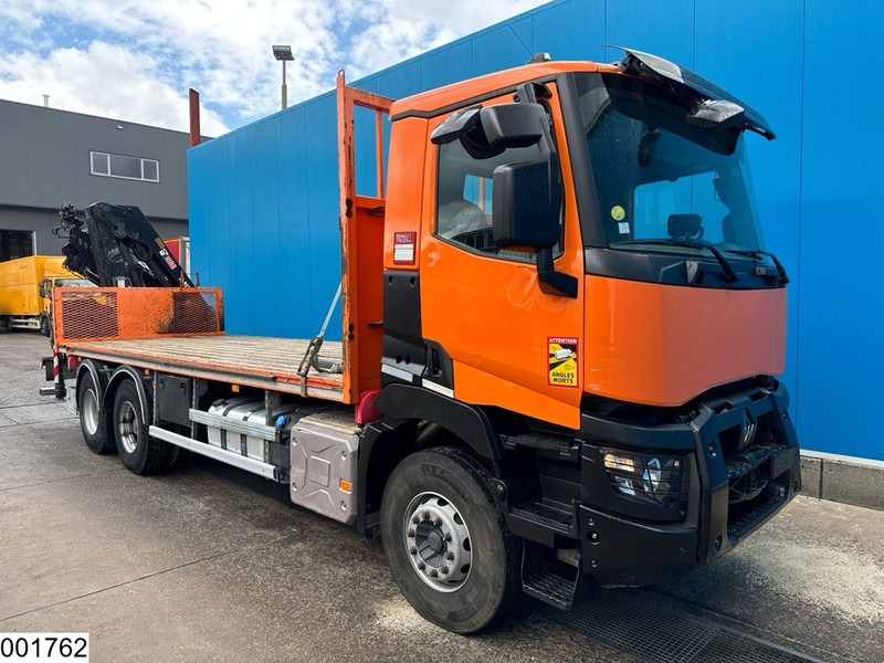 Renault C 380 6X4, EURO 6, HIAB, Remote, Steel suspension - Vrachtwagen met open laadbak, Kraanwagen: afbeelding 3 Renault C 380 6X4, EURO 6, HIAB, Remote, Steel suspension - Vrachtwagen met open laadbak, Kraanwagen: afbeelding 3