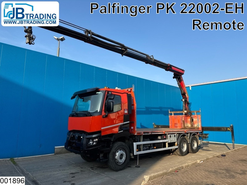Renault C 430 6x4, EURO 6, Retarder, Palfinger,Remote - Vrachtwagen met open laadbak, Kraanwagen: afbeelding 1 Renault C 430 6x4, EURO 6, Retarder, Palfinger,Remote - Vrachtwagen met open laadbak, Kraanwagen: afbeelding 1