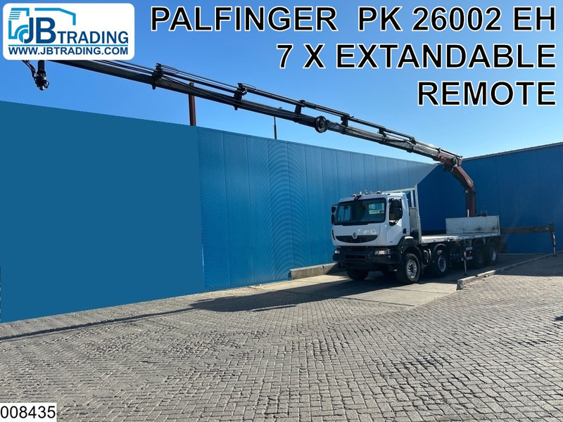 Renault Kerax 430 Dxi 8x4, EURO 5, Palfinger, Remote, Steel suspenion - Vrachtwagen met open laadbak, Kraanwagen: afbeelding 1 Renault Kerax 430 Dxi 8x4, EURO 5, Palfinger, Remote, Steel suspenion - Vrachtwagen met open laadbak, Kraanwagen: afbeelding 1