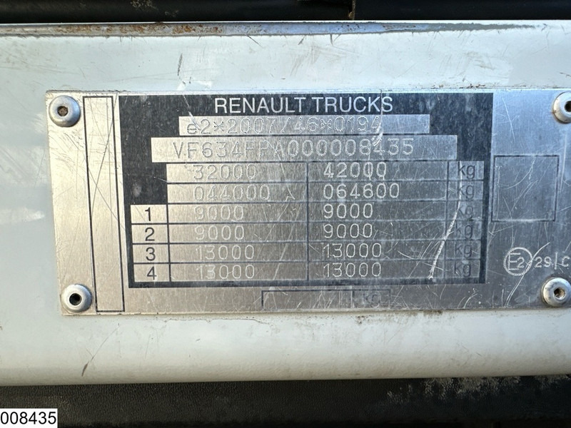 Vrachtwagen met open laadbak, Kraanwagen Renault Kerax 430 Dxi 8x4, EURO 5, Palfinger, Remote, Steel suspenion: afbeelding 7