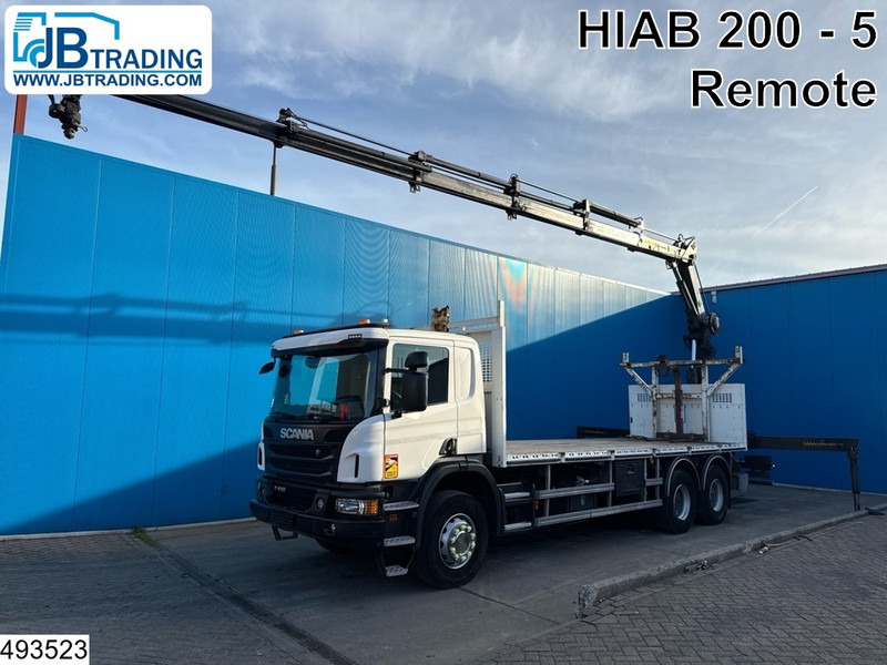 Scania P 410 6x4, EURO 6, Hiab, Remote, Retarder - Vrachtwagen met open laadbak, Kraanwagen: afbeelding 1 Scania P 410 6x4, EURO 6, Hiab, Remote, Retarder - Vrachtwagen met open laadbak, Kraanwagen: afbeelding 1