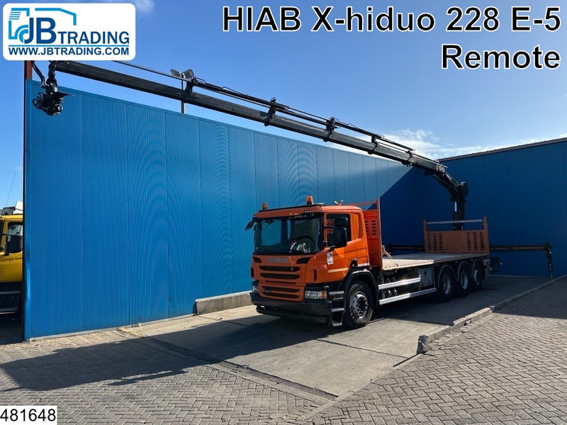 Scania P 410 8x4, EURO 6, HIAB, Remote - Vrachtwagen met open laadbak, Kraanwagen: afbeelding 1 Scania P 410 8x4, EURO 6, HIAB, Remote - Vrachtwagen met open laadbak, Kraanwagen: afbeelding 1