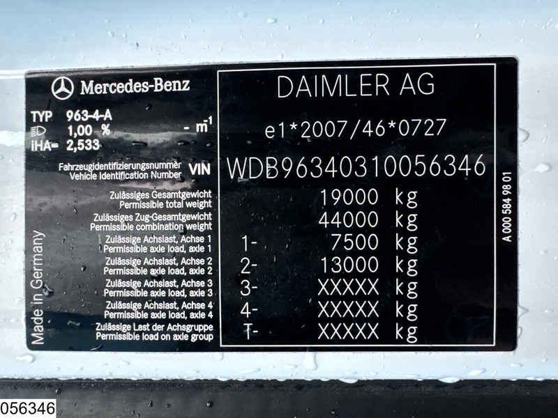 Trekker Mercedes-Benz Actros 1845 EURO 6, Retarder, Standairco: afbeelding 7