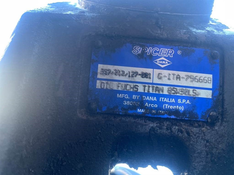 As en onderdelen voor Bouwmachine Ahlmann AZ85-Dana Spicer 357/212/127-001-Axle/Achse/As: afbeelding 7