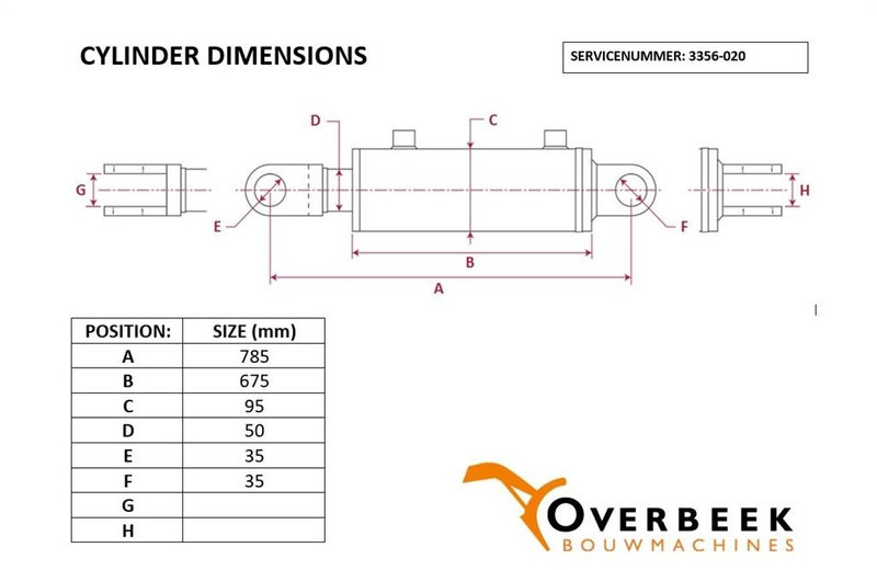 Atlas 52 D - Tilt cylinder/Kippzylinder/Nijgcilinder - Hydraulica voor Bouwmachine: afbeelding 4 Atlas 52 D - Tilt cylinder/Kippzylinder/Nijgcilinder - Hydraulica voor Bouwmachine: afbeelding 4