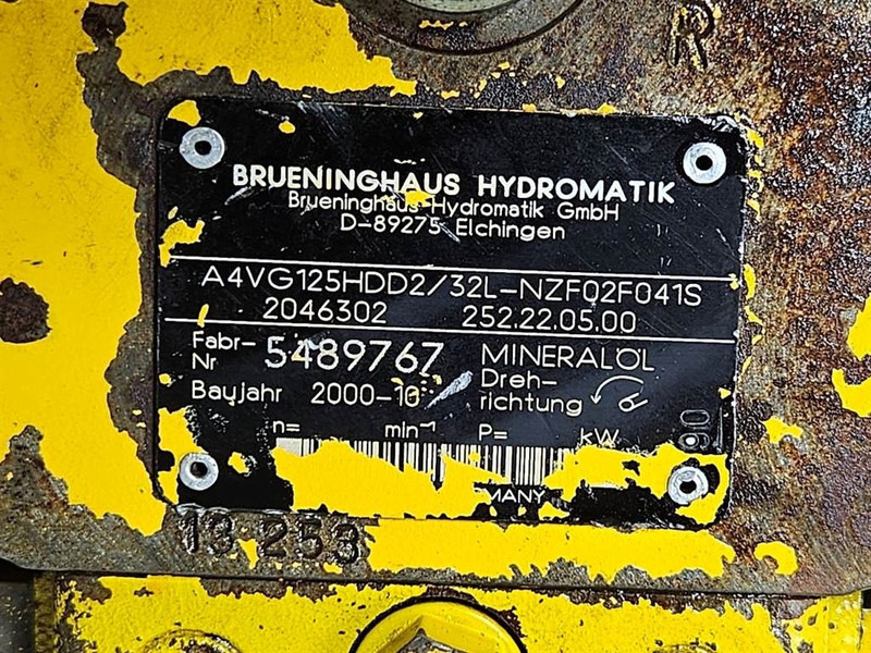 Brueninghaus Hydromatik A4VG125HDD2/32L-Drive pump/Fahrpumpe/Rijpomp - Hydraulica voor Bouwmachine: afbeelding 5 Brueninghaus Hydromatik A4VG125HDD2/32L-Drive pump/Fahrpumpe/Rijpomp - Hydraulica voor Bouwmachine: afbeelding 5