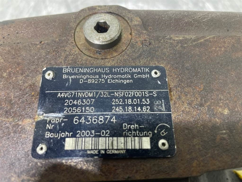 Brueninghaus Hydromatik A4VG71NVDM1/32L-Drive pump/Fahrpumpe/Rijpomp - Hydraulica voor Bouwmachine: afbeelding 4 Brueninghaus Hydromatik A4VG71NVDM1/32L-Drive pump/Fahrpumpe/Rijpomp - Hydraulica voor Bouwmachine: afbeelding 4