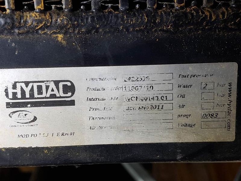 Hydac - Watercooler/Kühler/Koeler - Motor en onderdelen voor Bouwmachine: afbeelding 4 Hydac - Watercooler/Kühler/Koeler - Motor en onderdelen voor Bouwmachine: afbeelding 4
