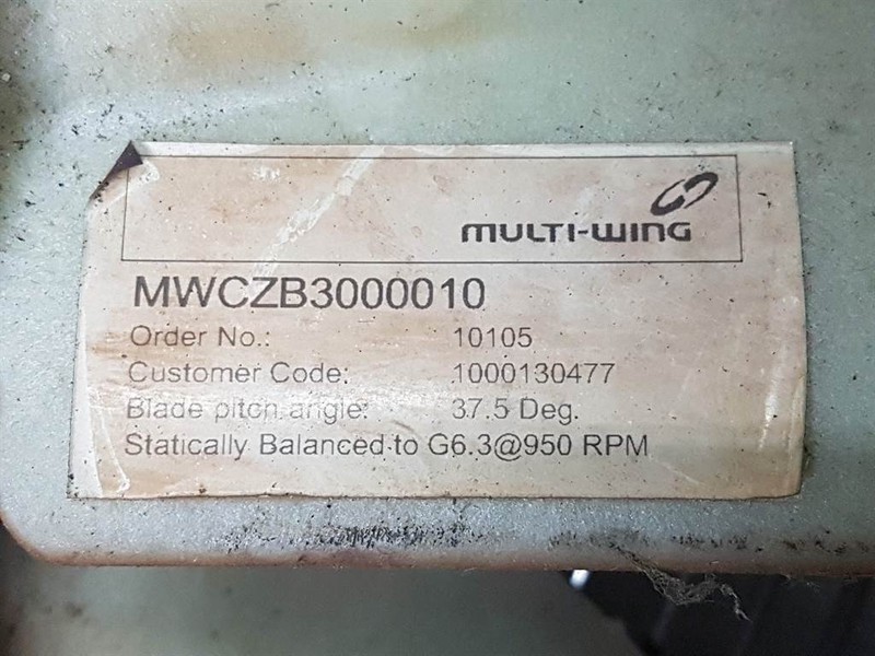 Multi-Wing MWCZB3000010 - Fan/Lüfterrad/Koelvin - Motor en onderdelen voor Bouwmachine: afbeelding 4 Multi-Wing MWCZB3000010 - Fan/Lüfterrad/Koelvin - Motor en onderdelen voor Bouwmachine: afbeelding 4