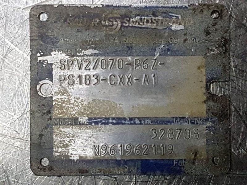 Sauer Sundstrand SPV2/070-R6Z-PS183-Drive pump/Fah - Hydraulica voor Bouwmachine: afbeelding 4 Sauer Sundstrand SPV2/070-R6Z-PS183-Drive pump/Fah - Hydraulica voor Bouwmachine: afbeelding 4