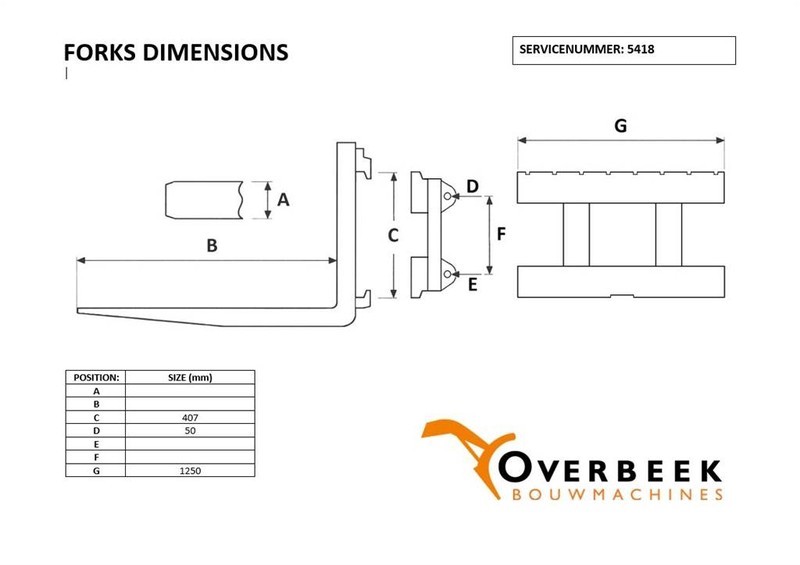 Schaeff SKL / SKS - Forks/Palletgabeln/Palletvorken - Vorken: afbeelding 5 Schaeff SKL / SKS - Forks/Palletgabeln/Palletvorken - Vorken: afbeelding 5