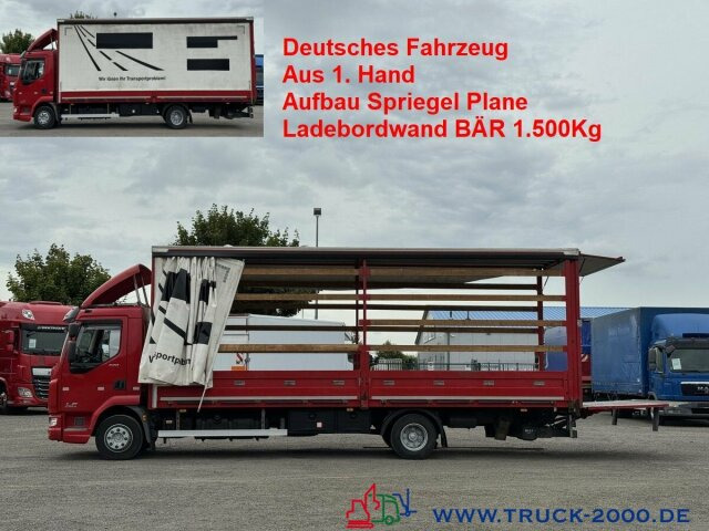 DAF LF220 Plane Spriegel Ladebordwand BÄR 1.500 Kg - Schuifzeilen vrachtwagen: afbeelding 1 DAF LF220 Plane Spriegel Ladebordwand BÄR 1.500 Kg - Schuifzeilen vrachtwagen: afbeelding 1