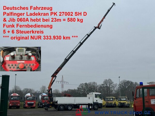 MAN TGS 26.400 PK 27002 SH+ Jib 25m Höhe 30m möglich - Vrachtwagen met open laadbak, Kraanwagen: afbeelding 1 MAN TGS 26.400 PK 27002 SH+ Jib 25m Höhe 30m möglich - Vrachtwagen met open laadbak, Kraanwagen: afbeelding 1