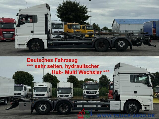 MAN TGX 26.480 XLX Haus Bett hydr Hub Multi Wechsler - Containertransporter/ Wissellaadbak vrachtwagen: afbeelding 1 MAN TGX 26.480 XLX Haus Bett hydr Hub Multi Wechsler - Containertransporter/ Wissellaadbak vrachtwagen: afbeelding 1