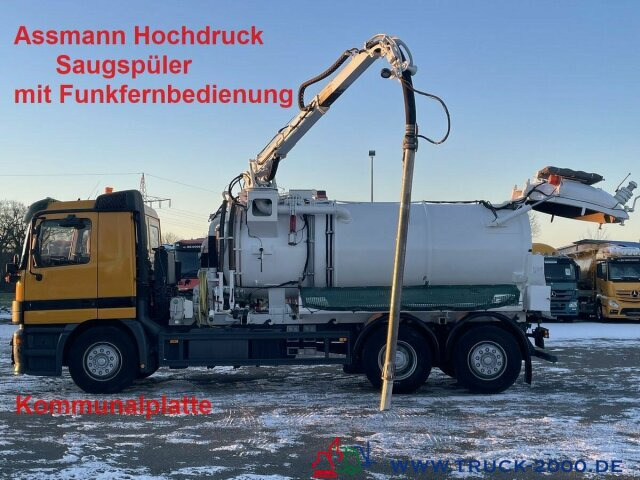 Mercedes-Benz 2631 Assmann Hochdruck Saugspüler 9000 l. Tank - Vacuümwagen: afbeelding 1 Mercedes-Benz 2631 Assmann Hochdruck Saugspüler 9000 l. Tank - Vacuümwagen: afbeelding 1