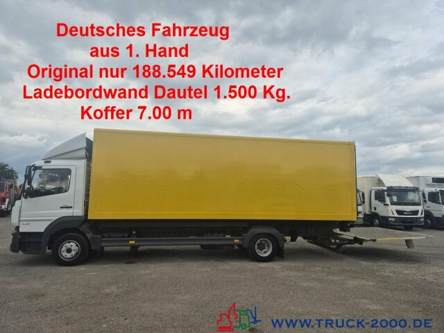 Mercedes-Benz Atego 1021 7m Koffer LBW 1.5t. nur 188549 KM - Bakwagen: afbeelding 1 Mercedes-Benz Atego 1021 7m Koffer LBW 1.5t. nur 188549 KM - Bakwagen: afbeelding 1