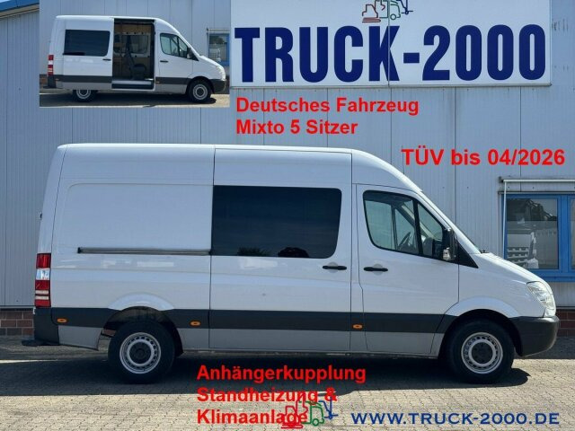 Mercedes-Benz Sprinter 213 Mixto 5 Sitzer Klima Standhzg. AHK - Kleine bestelwagen: afbeelding 1 Mercedes-Benz Sprinter 213 Mixto 5 Sitzer Klima Standhzg. AHK - Kleine bestelwagen: afbeelding 1