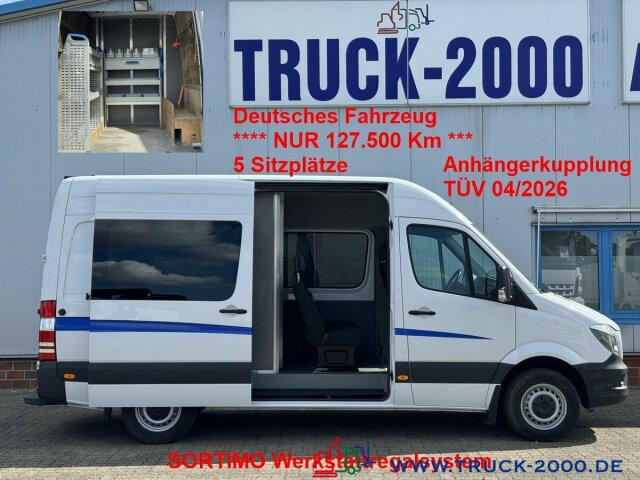 Mercedes-Benz Sprinter 314 Mixto 5Sitzer Sortimo Werkstattsyst - Minibus, Personenvervoer: afbeelding 1 Mercedes-Benz Sprinter 314 Mixto 5Sitzer Sortimo Werkstattsyst - Minibus, Personenvervoer: afbeelding 1