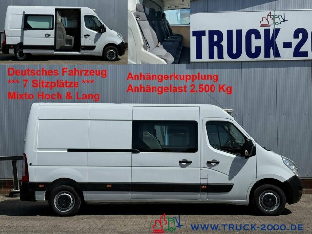 Opel Movano F3500 Mixto 7 Sitzer Hoch & Lang + AHK - Gesloten bestelwagen: afbeelding 1 Opel Movano F3500 Mixto 7 Sitzer Hoch & Lang + AHK - Gesloten bestelwagen: afbeelding 1