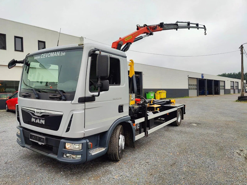 MAN TGL 12.250 Container + Palfinger PK5001 Remote - Haakarmsysteem vrachtwagen, Kraanwagen: afbeelding 1 MAN TGL 12.250 Container + Palfinger PK5001 Remote - Haakarmsysteem vrachtwagen, Kraanwagen: afbeelding 1