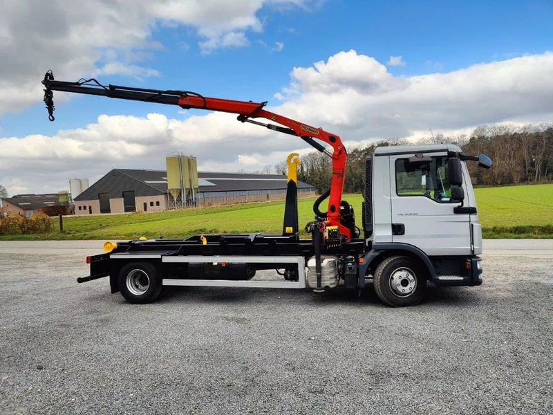 MAN TGL 12.250 Containersysteem Jimeca met kraan Palfinger PK4501 - Haakarmsysteem vrachtwagen, Kraanwagen: afbeelding 4 MAN TGL 12.250 Containersysteem Jimeca met kraan Palfinger PK4501 - Haakarmsysteem vrachtwagen, Kraanwagen: afbeelding 4