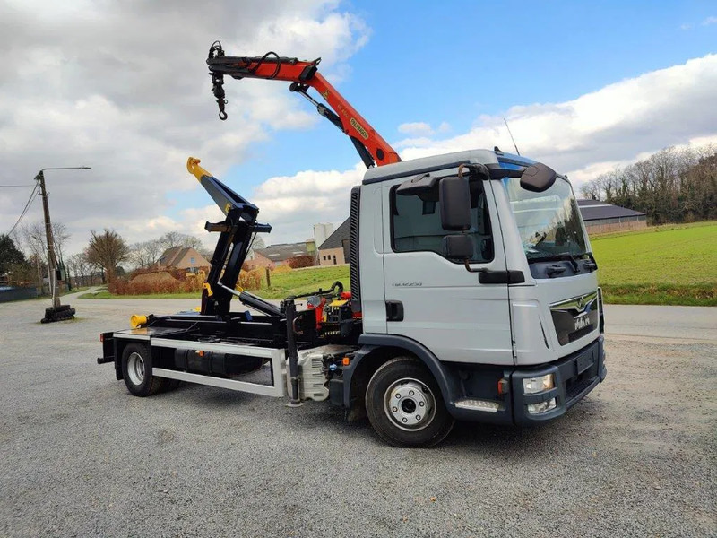 MAN TGL 12.250 Containersysteem Jimeca met kraan Palfinger PK4501 - Haakarmsysteem vrachtwagen, Kraanwagen: afbeelding 2 MAN TGL 12.250 Containersysteem Jimeca met kraan Palfinger PK4501 - Haakarmsysteem vrachtwagen, Kraanwagen: afbeelding 2