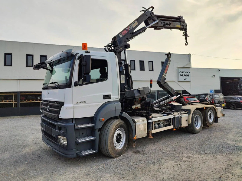 Mercedes-Benz Axor 2536 Euro5 container multilift crane HIAB 220 - Haakarmsysteem vrachtwagen, Kraanwagen: afbeelding 1 Mercedes-Benz Axor 2536 Euro5 container multilift crane HIAB 220 - Haakarmsysteem vrachtwagen, Kraanwagen: afbeelding 1
