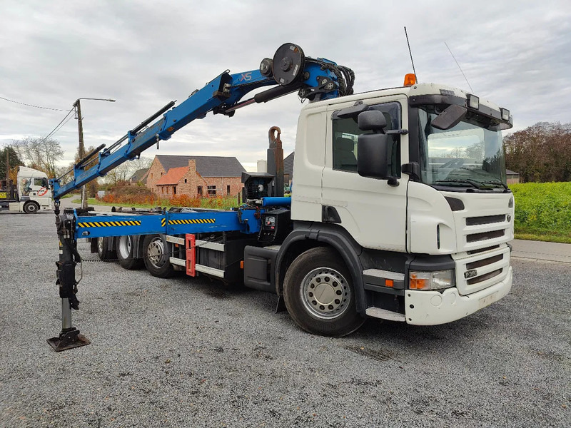 Scania P360 8x2 Tridem container Crane HIAB 244 - Haakarmsysteem vrachtwagen, Kraanwagen: afbeelding 1 Scania P360 8x2 Tridem container Crane HIAB 244 - Haakarmsysteem vrachtwagen, Kraanwagen: afbeelding 1