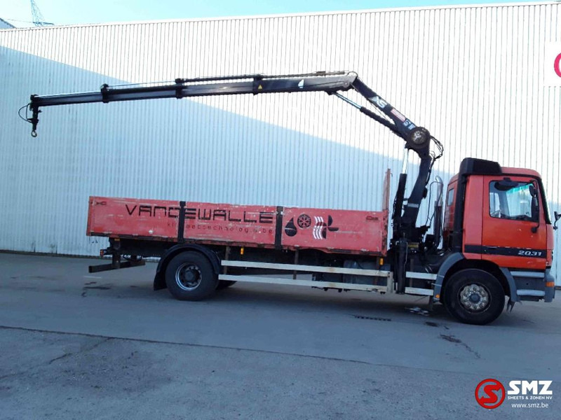 Mercedes-Benz Actros 2031 atlas 144b3 remote lames - Vrachtwagen met open laadbak, Kraanwagen: afbeelding 3 Mercedes-Benz Actros 2031 atlas 144b3 remote lames - Vrachtwagen met open laadbak, Kraanwagen: afbeelding 3