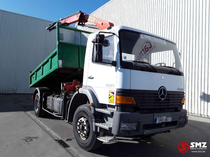 Kipper vrachtwagen, Kraanwagen Mercedes-Benz Atego 1828 Palfinger Pk11001: afbeelding 1