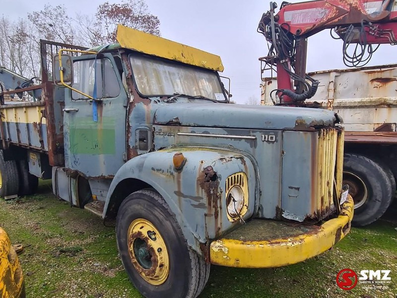 Scania 110 rotten-not running - Vrachtwagen met open laadbak, Kraanwagen: afbeelding 1 Scania 110 rotten-not running - Vrachtwagen met open laadbak, Kraanwagen: afbeelding 1