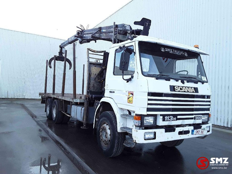 Scania 113 360 Diebolt big axle 12 gear retarder - Vrachtwagen met open laadbak, Kraanwagen: afbeelding 1 Scania 113 360 Diebolt big axle 12 gear retarder - Vrachtwagen met open laadbak, Kraanwagen: afbeelding 1
